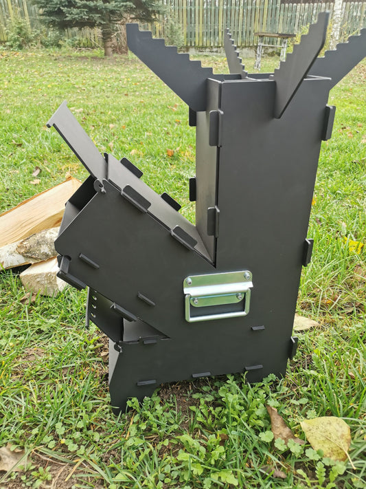 Piecyk rakietowy składany Cadabros XL + płyta grzewcza